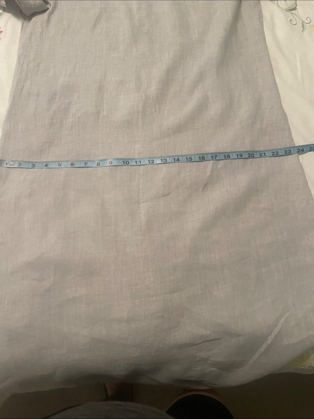 Francesca Bettini Linen V-Neck Midi Dress - Picture 9 of 9